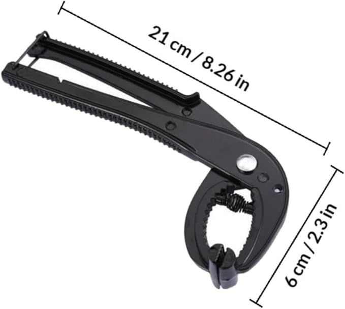 Mipcase Anti-scalding Korean Stone Pot Clip with Iron Plate Clamp, Non-slip Hot Bowl Gripper for Cookware, Heat-resistant Kitchen Tongs for Safe Pot and Pan Handling