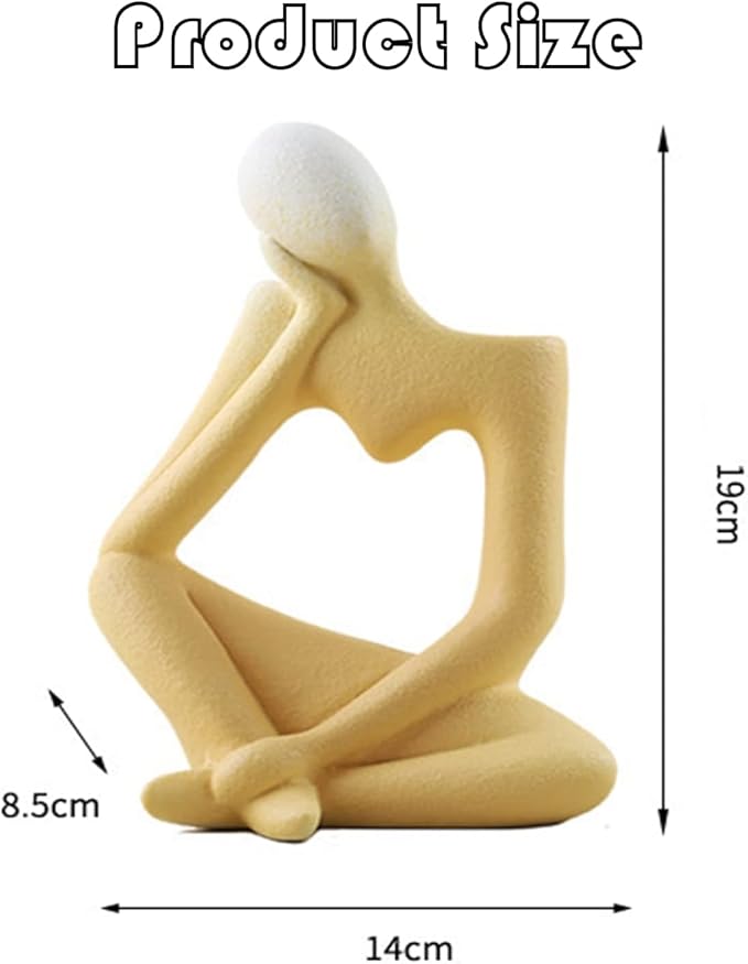 White Thinker Ceramic Flower Vase for Home Decor Modern Cute Boho Vases for Table Room Decor Unique Aesthetic Vase Ceramic Decorative Vases for Centerpieces Birthday Gifts for Women Men