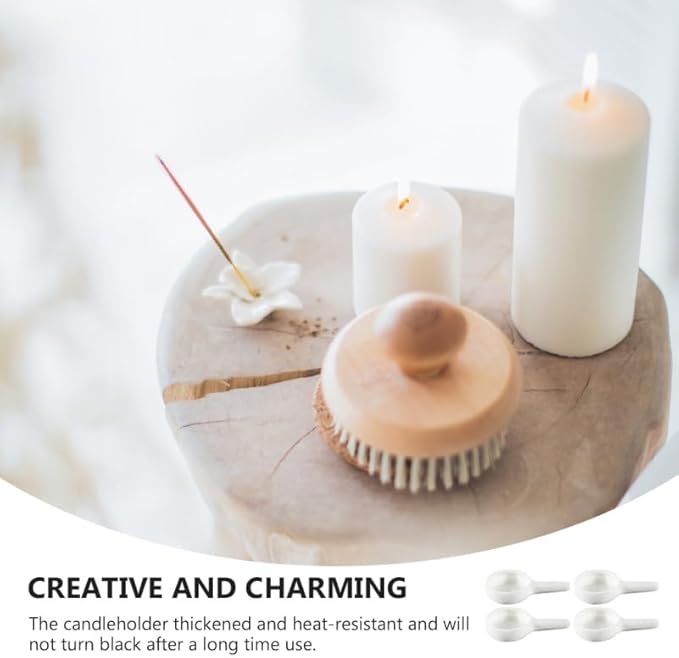 10Pcs Ceramic Tea Light Candle Holder Oil Burner for Scented Oil Tealight Wax Melt Warmer Incense Aroma Diffuser for Bedroom Living Room Balcony Patio Tabletop Star Birthday Wedding Present