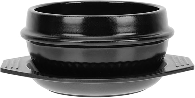 Cabilock Korean Stone Pot Casserole Cookware Stewing Pot Bibimbap Ceramic Soup Lid Korean Hot Kitchen Cooking