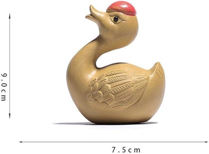 Sculpture Appreciation Bust Ornaments Statues Sculptures Purple Clay Swan Handmade Sculpture Animal Tea Pet Decoration Home Decoration Accessories Ceramic Crafts Decorative