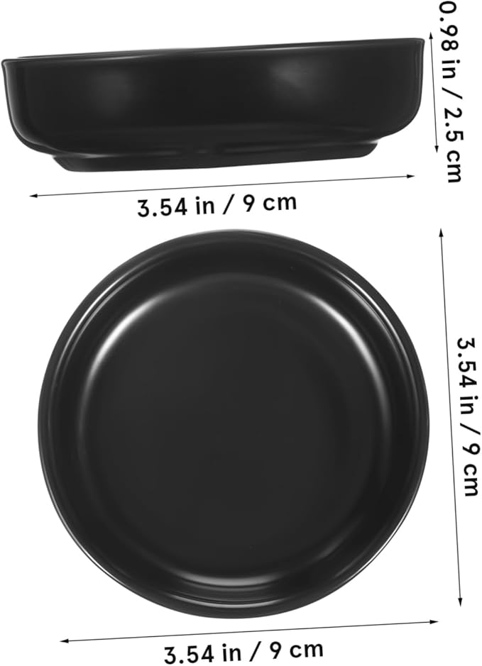 ABOOFAN 6pcs Japanese Ceramic Seasoning Dishes Appetizer Plates for Family Gatherings Sturdy Non-stick Design Elegant Condiment Bowls for Sushi and Dips