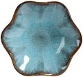 Lotus Leaf Shape Decorative Ring Tray, Small Key Bowl, Ceramic Trinket Tray Jewelry Dish Organizing Necklace Earrings, Home Decoration for Mom Best Friend Sister, Sea Blue.