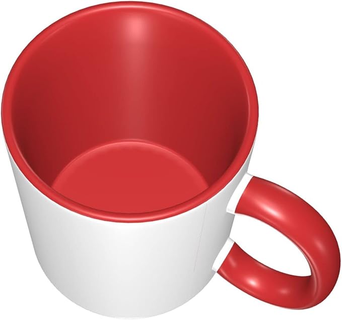 Custom Mug With Pictures, Personalized Coffee Mugs, Ceramic Coffee Cups Tea Cup for Office and Home, Add Multiple Images Funny Gift for Birthday Xmas Father & Mother Day, Red