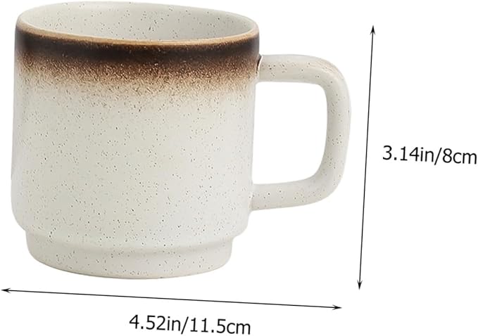 Amosfun Ceramic Mug for Tea and Juice Easy to Clean Water Cup for Use Elegant Design European Style