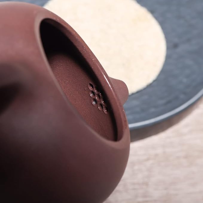 Xishi Teapot 7oz Chinese Zisha Clay Pot Ceramics Purple Sand Mud Kungfu Tea Set (purple 9 hole filter)