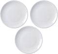 Porcelain Appetizer Plates Set of 3, 5 Inch White Dessert Salad Plates, Small Dinner Plates for Sides Snack Sauce, Kitchen Ceramic Serving Dishes