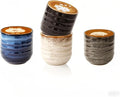 6.8 oz Ceramic Coffee & Tea Cups, Set of 4, Espresso Cups for Americano, Hot Tea, Iced Coffee, Cold Brew, Cocoa, Milk, Microwave & Dishwasher Safe