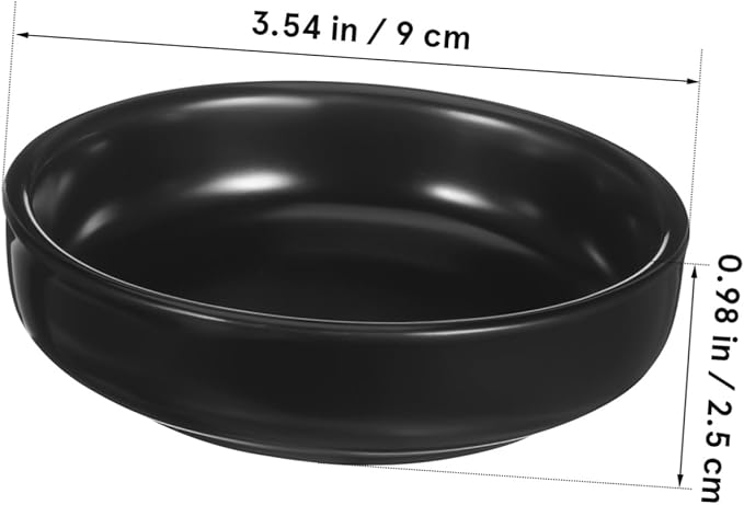 6 Piece Japanese Ceramic Dipping Plates Set Appetizer Sushi Sauce Dishes Porcelain Snack Plates Chinese Style Seasoning Dishes Easy Clean