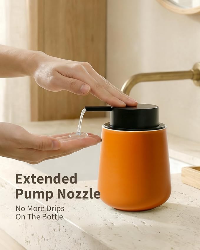 BosilunLife Bathroom Accessories Set 3 pcs (Orange-Liquid)