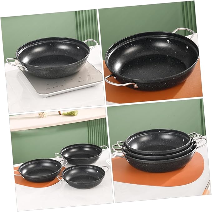 Mobestech Stainless Steel Korean Stone Pot Simmer Pot Cookware Home Wok Easy to Clean