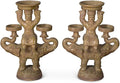 China Furniture Online Ceramic Attendant on Elephants Candle Holder Set