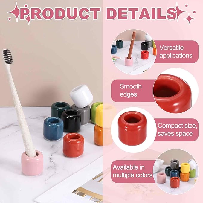 uxcell Ceramic Chime Candle Holders, Small Ceramic Candle Holders for Birthday Parties Dinners Weddings Table Centerpiece Gatherings Anniversaries Occasions, Pink