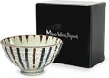 Traditional Style Japanese Ceramics Rice Bowl Chawan Pottery, Dishwasher Microwave Safe Made in Japan (Sabitokusa, Medium (oohira))