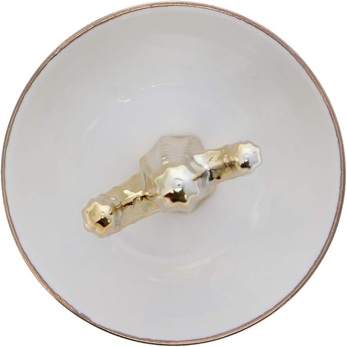 Li'Shay Ceramic Ring Tray Holder Small Figurine Jewelry Trinket Tray - Cactus
