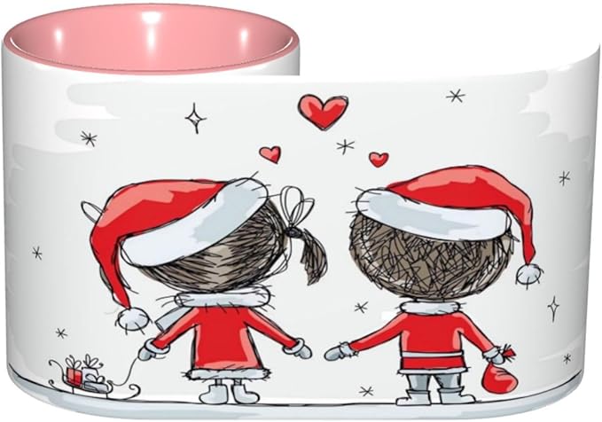 Poppy Flower,Funny Novelty Ceramic Coffee Cups With Handle,Watercolors Design of Poppy Tea Cup for Office and Home, 11 Oz,Dishwasher Microwave Safe (Pink)