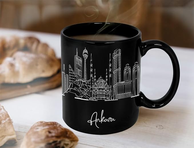 Ankara Anatolia Ceramic Mug, Asia Keepsake 11oz White Mug, Custom Coffee Cup, Gift For Birthday, Asia Skyline Coffee Cup, Mugs for Women, Personalized Coffee Mugs