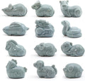 12 Chinese Zodiac Tea Pet, Unique Crackle Ru Porcelain, Traditional Chinese Cultural Tea Accessory, Asian Home & Office Decor, Gift for Tea Lovers & Anniversaries (Snake 1pc)