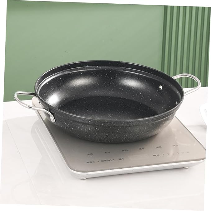 Garneck Cooking Pot Korean Stone Pot Stainless Steel Stock Round Bottom Heat Distribution Versatile Use