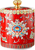 Enamel Ceramic Tea Caddy Tea Canister Tea Storage Container Tins Jar with Airtight Lid Water-proof Tank for Tea, Coffee, Herb, Sugar, Spice, Nuts