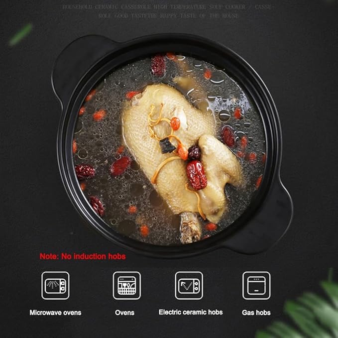 Steamer for Cooking Japanese Ceramic Hot Pot, Earthenware Clay Pot Casserole Steamer Cookware Stew Pot Stockpot with Lid & Steamer Basket for Healthy Cooking, Even Heating,White,2.5L