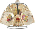 YOLIFE Tea Cups and Saucers Set of 2, Vintage Floral Porcelain Tea Cups with Holder- 8 oz