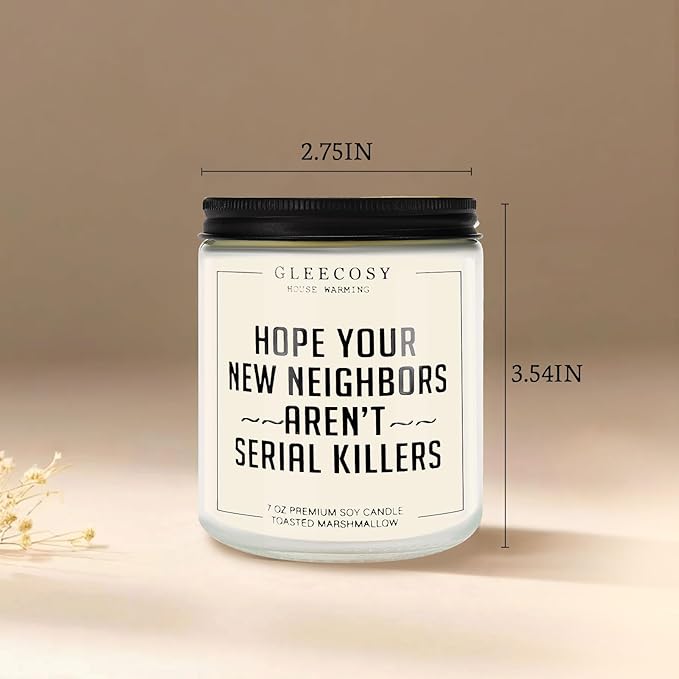 Home Housewarming Scented Candle – Funny New House Warming Gift Ideas for Apartment, Neighbor, Homeowners