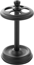 iDesign Toothbrush Holder for Bathroom or Vanity - 4 Slots for Manual Toothbrushes - Matte Black