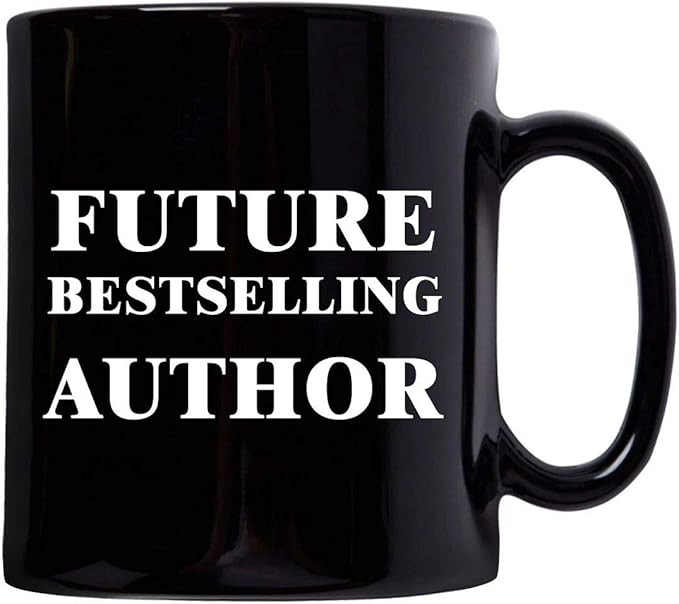 Author Assistant Trainee Intern Funny Cute Gag Gifts - Mug Coffee Tea Cup 11oz Black Ceramic - Journalist Grad Student Writing Literature Book Writer - Future Bestselling