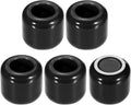 uxcell 5 Pcs Ceramic Chime Candle Holders, Small Ceramic Candle Holders for Birthday Parties Dinners Weddings Table Centerpiece Gatherings Anniversaries Occasions, Black