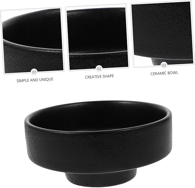 Alipis 1Pc Retro Japanese Frosted Ceramic Noodle Bowl Creative Instant Ramen Bowl Portable Soup Bowl for Home Use for Parties Family Gatherings and Daily Dining