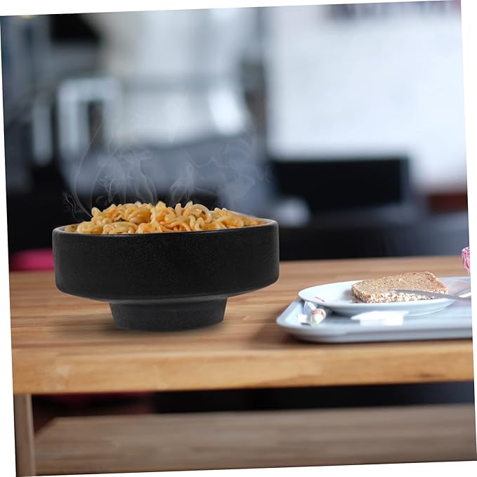 PRETYZOOM Frosted Ceramic Bowl Noodle Bowl Soup Boys and Girls Adults Easy to Clean