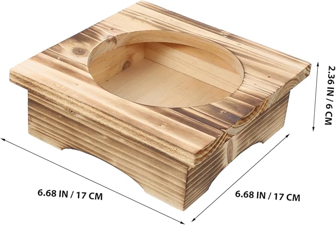Cabilock Korean Stone Pot Rack Non-slip Wooden Casserole Stand Heat Resistant Tabletop Holder for Cooking and Baking