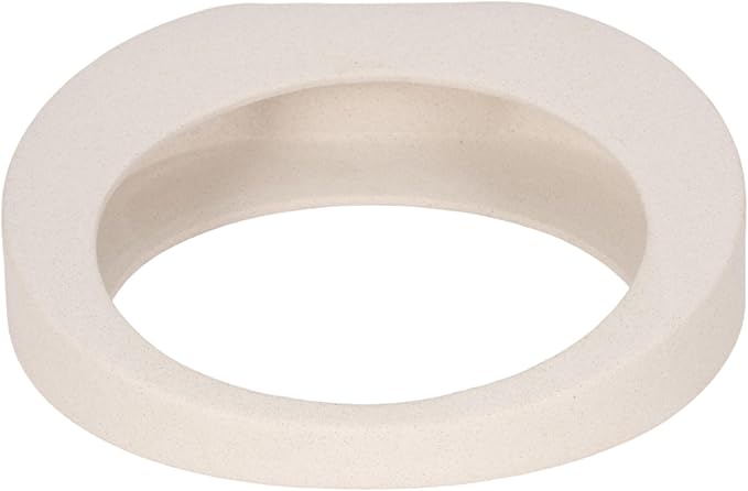 Elegant Ceramic Loop Decorative Object for Home Decor - Sculptural Accent for Bathroom Vanity, Office Desk, and Living Room Decor - Ornaments for Shelf Display and Coffee Table - 11", White