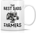 Retreez Funny Farmer Dad Mug – The Best Dads Are Farmers Mug – 11 Oz Ceramic Coffee or Tea Cup - Birthday Gift for Farming Father, Agriculture Dad, Farm Life Humor, Father's Day Gift, Country Dad Mug