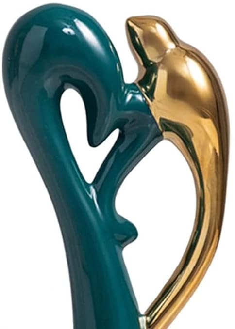 Modern Ceramic Abstract Animals Statues Living Room Sculpture Artistic Desktop Decoration Home Office Wine Cellar Creative Ornaments-A(A)