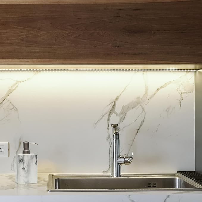 White Marble Style Hand Soap Dispenser, Refillable Liquid Decorative Soap Dispenser for Bathroom Countertop and Kitchen (14.5 Oz)