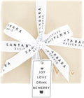 Santa Barbara Design Studio Ceramic Christmas Coasters - Holiday Table Décor, Set of 4, Joy Love Drink Be Merry