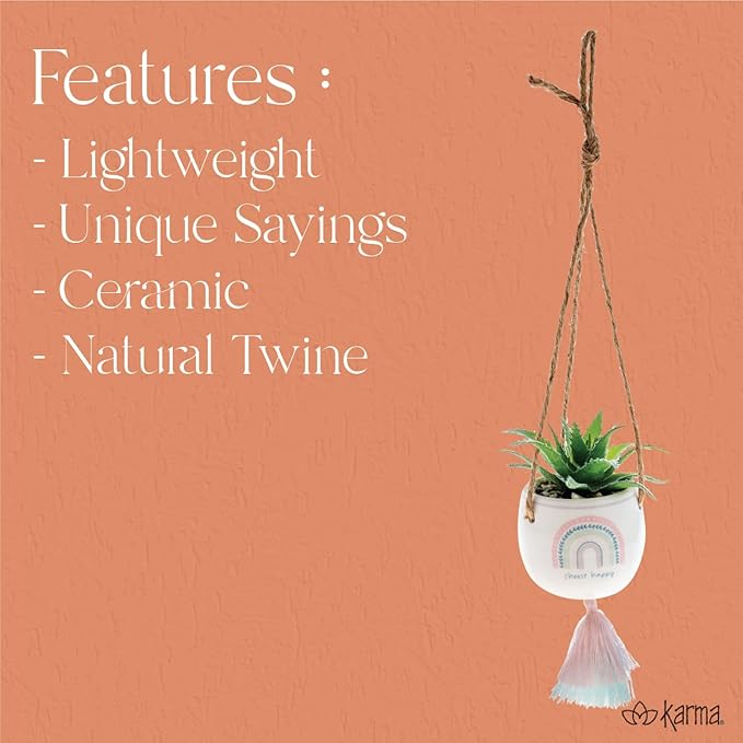 Karma Shaped Hanging Succulent Pot Camper