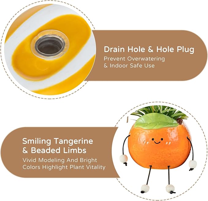 Gardening Plant Gifts for Women: Cute Hanging Planter Gift for Plant Lovers Mother - Smiley Face Small Plant Pot for Succulent Flower Cactus Spider