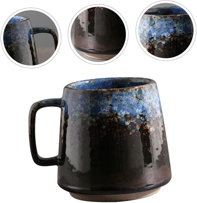 Ceramic Mug Japanese Mugs Latte Cups Ceramic Espresso Cups Coffee Cups Ceramic Japanese Coffee Cup Cappuccino Mug Handleless Ceramic Cup Coffee Mug Ceramics Office Asia w