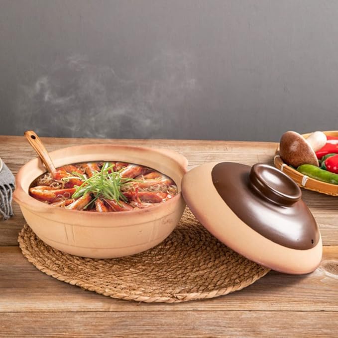 Large Ceramic Bowls, 1 Pc ceramic casserole boiling pot Porcelain Hot Pot Pot korean stone pot Oven enamelware cookware - Soup Pot induction ceramics -20.5X20.5X7CM(20.5X20.5X7CM)