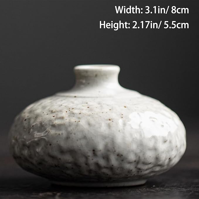 Japanese Style Ceramic Flower Vase Small Ikebana Flower Bud Vase Flower Arrangement Pottery Vases 65