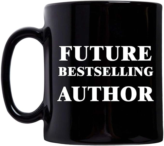 Author Assistant Trainee Intern Funny Cute Gag Gifts - Mug Coffee Tea Cup 11oz Black Ceramic - Journalist Grad Student Writing Literature Book Writer - Future Bestselling