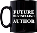 Author Assistant Trainee Intern Funny Cute Gag Gifts - Mug Coffee Tea Cup 11oz Black Ceramic - Journalist Grad Student Writing Literature Book Writer - Future Bestselling