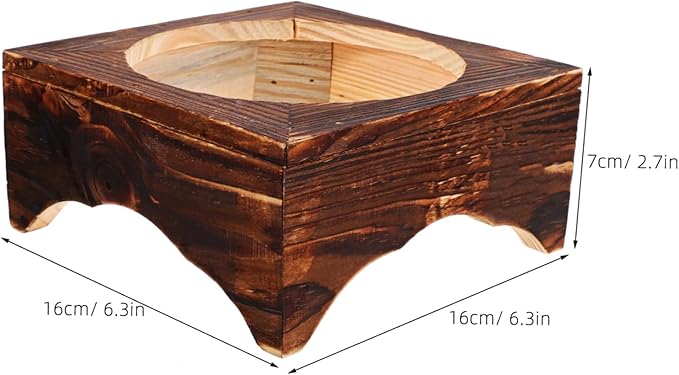 Stone Bowl Holder Wooden Rack for Korean Bibimbap Design Easy to Clean Strong Load-bearing Capacity for Home and Restaurant Use Inner Diameter