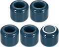 uxcell 5 Pcs Ceramic Chime Candle Holders, Small Ceramic Candle Holders for Birthday Parties Dinners Weddings Table Centerpiece Gatherings Anniversaries Occasions, Dark Blue