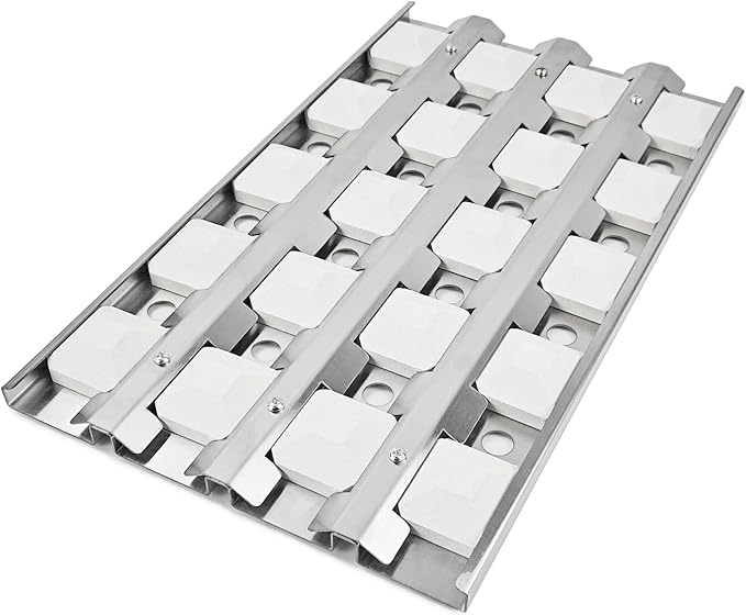 510-1025 Briquette Tray for Alfresco Artisan ARTP-32 ARTP-36 BBQ Replacement Parts for Alfresco Artisan Grill Parts AAEP-26 AAEP-32 AAEP-36 Heat Plate Flame Tamer with 20 Ceramic Briquettes
