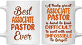 Gifts For Associate Pastor - Best Associate Pastor Ever Mug - Associate Pastor Gifts - 11oz White Ceramic Mug for Office, Women, Men, Work Friends, Coworkers - Thanksgiving, Christmas Gift