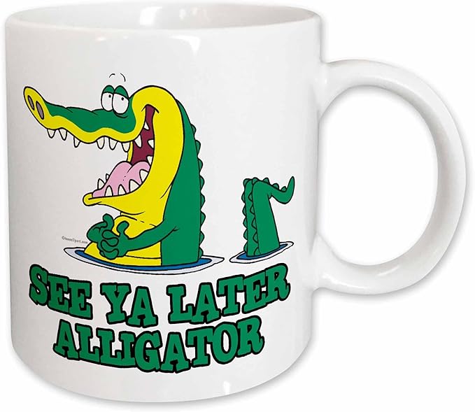 3dRose See Ya Later Alligator 15oz Mug